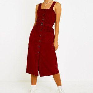 COPY - UO Cordelia Maroon Corduroy Dress